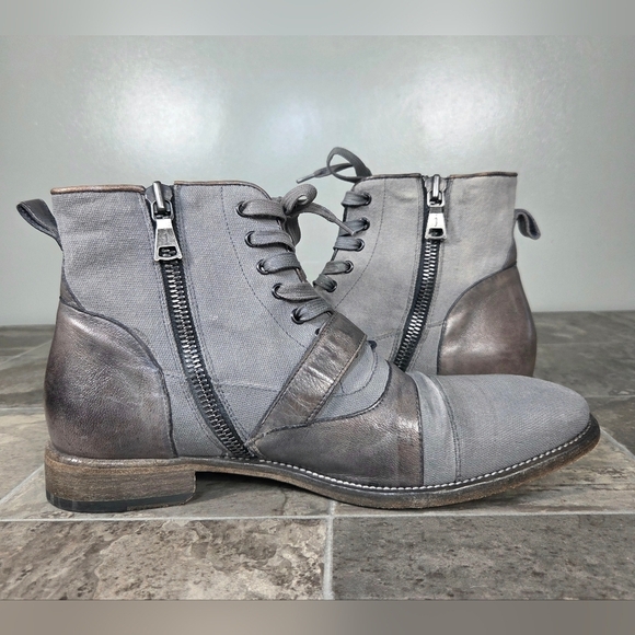 JOHN VARVATOS FLEETWOOD BUCKLE CRICKET LEATHER BOOTS. main image 10